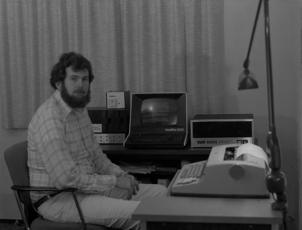 Ordinateur personnel de Michael Holley et Michael Holley en 1978